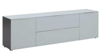 Lowboard Maja möbel aus Holz in Anthrazit MAJA MÖBEL Medien-Lowboard Trend Seidengrau & Anthrazit - Breite ca. 180 cm