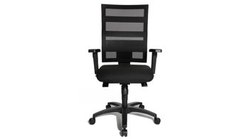 Bürostuhl Topstar aus Kunststoff Stoff in Schwarz TOPSTAR Drehstuhl X-Pander Plus Stoff schwarz & Gestell Polyamid-Fußkreuz schwarz