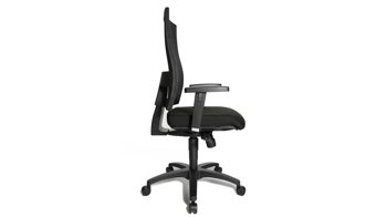 Bürostuhl Topstar aus Kunststoff Stoff in Schwarz TOPSTAR Drehstuhl X-Pander Plus Stoff schwarz & Gestell Polyamid-Fußkreuz schwarz