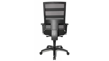Bürostuhl Topstar aus Kunststoff Stoff in Schwarz TOPSTAR Drehstuhl X-Pander Plus Stoff schwarz & Gestell Polyamid-Fußkreuz schwarz