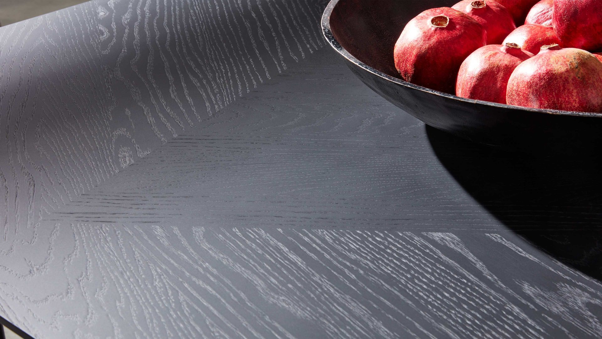 Auszugtisch Interliving aus Holz in Schwarz Interliving Esszimmer Serie 5110 - Auszugtisch T0401 mattschwarzes Eichefurnier - ca. 180 - 280 x 100 cm