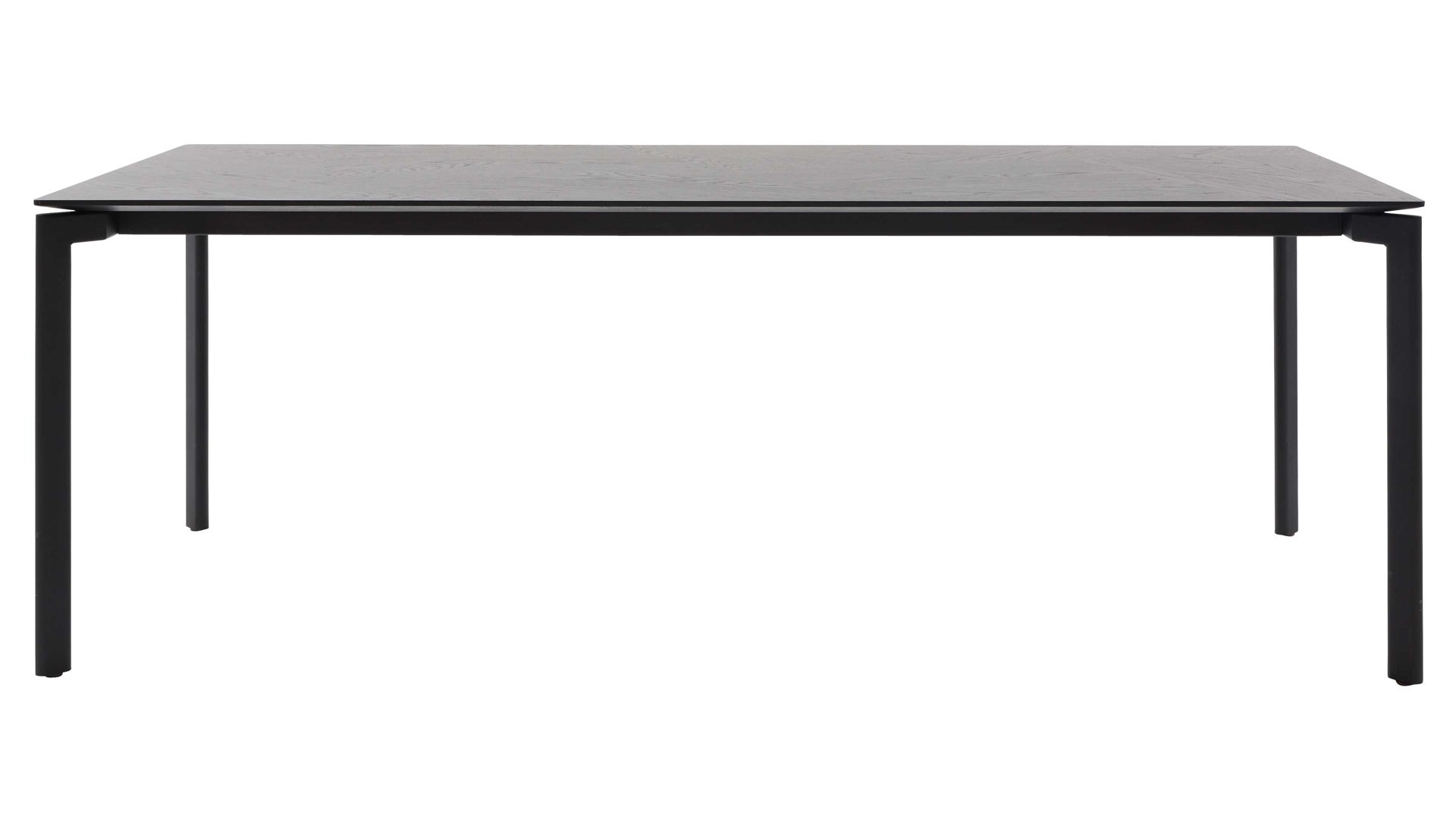 Esstisch Interliving aus Holz in Schwarz Interliving Esszimmer Serie 5110 - Esstisch mattschwarzes Eichefurnier - ca. 220 x 100 cm