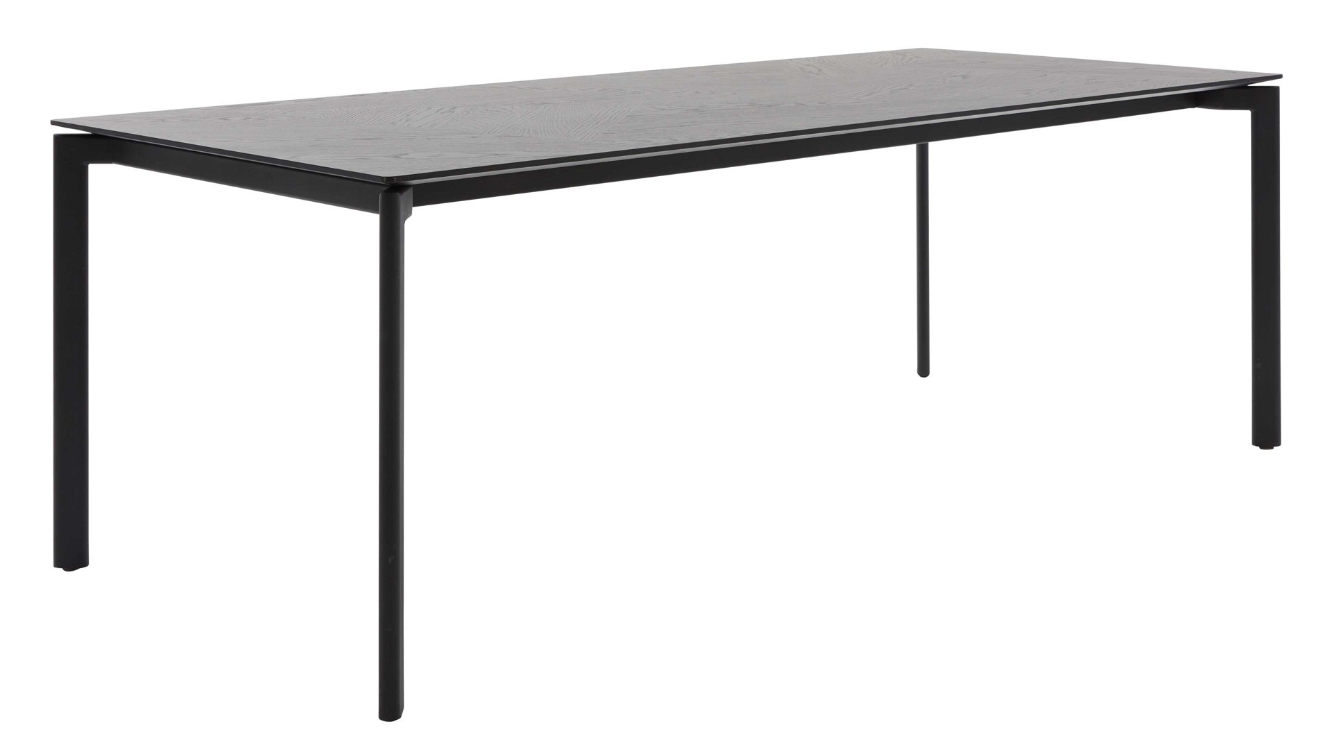 Auszugtisch Interliving aus Holz in Schwarz Interliving Esszimmer Serie 5110 - Auszugtisch T0401 mattschwarzes Eichefurnier - ca. 180 - 280 x 100 cm