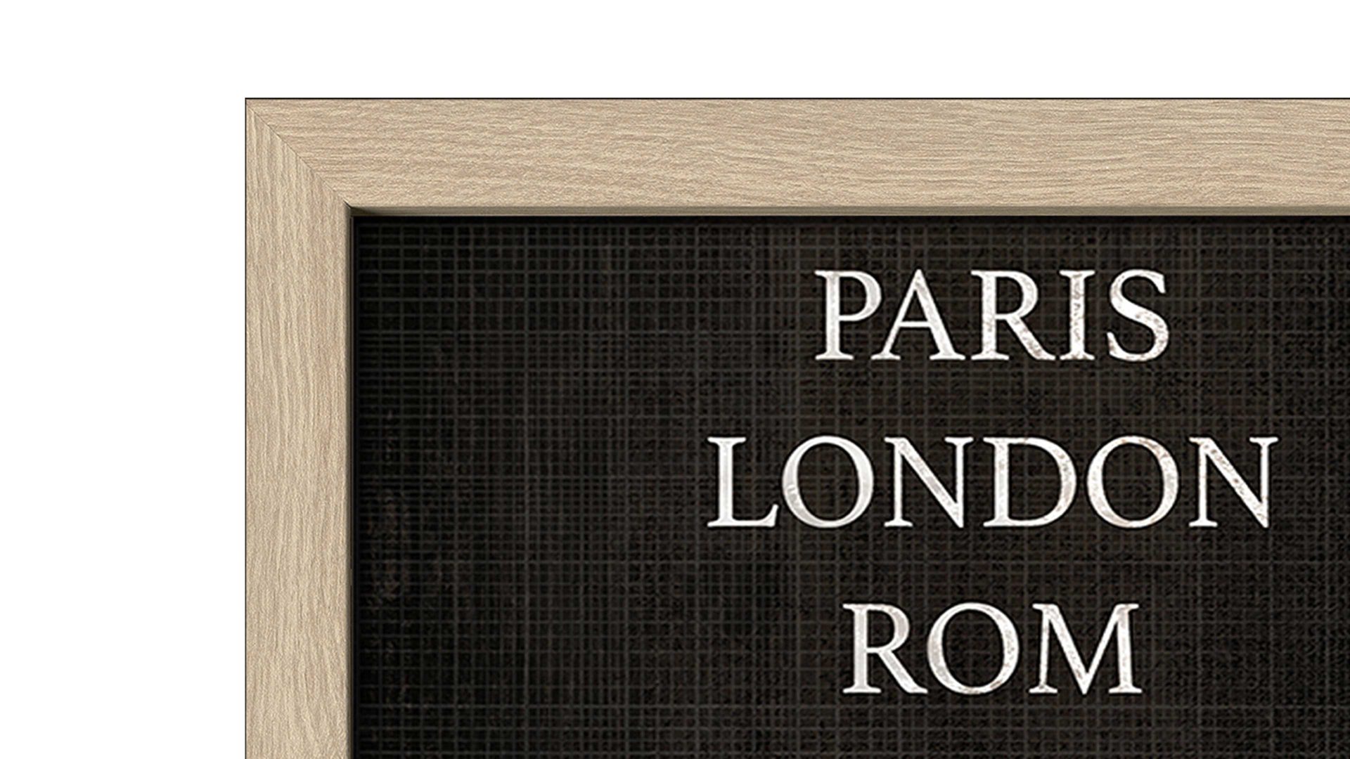 Kunstdruck Pro®art bilderpalette aus Karton / Papier / Pappe in Holzfarben PRO®ART Kunstdruck Big Cities Eiche, Schwarz & Weiß - ca. 55 x 75 x 3 cm