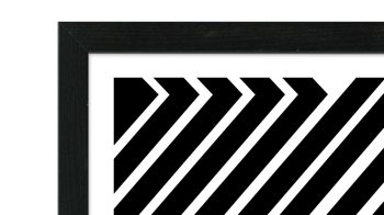 Kunstdruck Pro®art bilderpalette aus Karton / Papier / Pappe in Schwarz PRO®ART Kunstdruck Stripes Schwarz & Weiß - ca. 55 x 55 cm