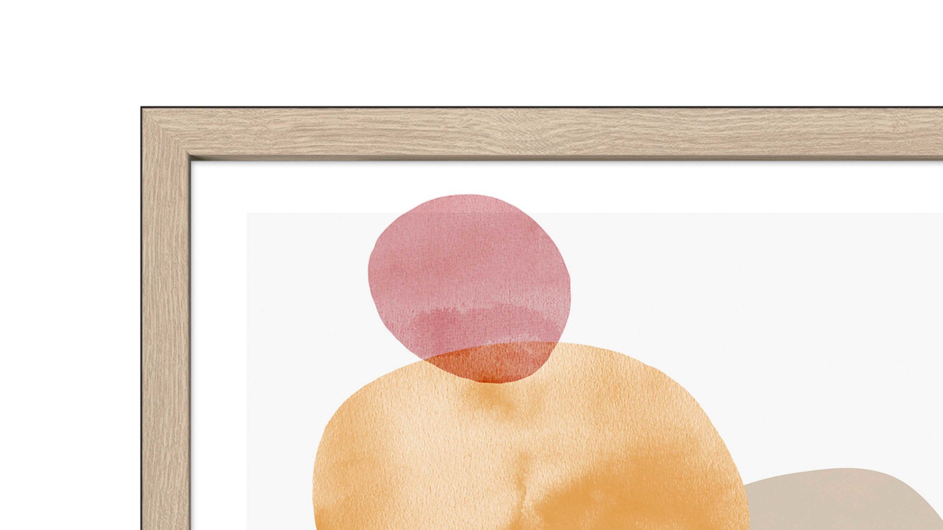 Kunstdruck Pro®art bilderpalette aus Karton / Papier / Pappe in Orange PRO®ART Kunstdruck Framed Art Abstract Shape IV - ca. 55 x 55 cm