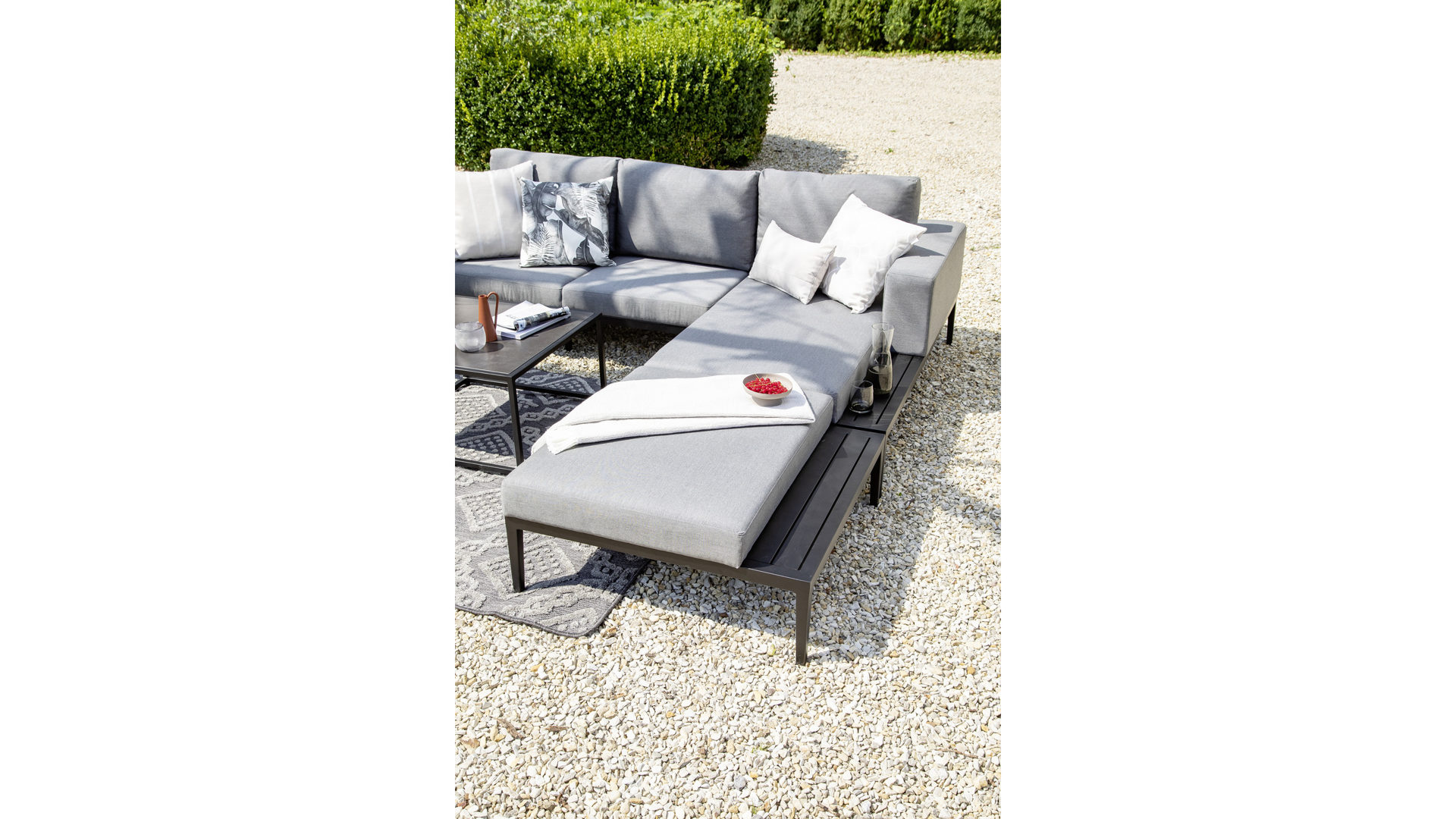 Decke Hartman outdoor products aus Textil in Sand SCHÖNER WOHNEN Outdoor-Decke Plaid sandfarben - ca. 130 x 170 cm