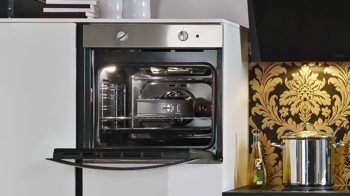 Einbauküche Express küchen aus Holz in Schwarz EXPRESS KÜCHEN Einbauküche Star mit privileg-Geräten Weiß - Länge ca. 335 cm