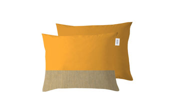 Kissen Hartman outdoor products aus Stoff in Gelb SCHÖNER WOHNEN Wendekissen Jola senfgelber Stoff AGORA® - ca. 30 x 50 cm