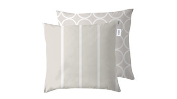 Kissen Hartman outdoor products aus Stoff in Sand SCHÖNER WOHNEN Wendekissen Lara sandfarbener Stoff AGORA® - ca. 50 x 50 cm