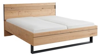 Bettgestell Interliving aus Holz in Holzfarben Interliving Schlafzimmer Serie 1024 – Bettgestell 86238 Kufengestell, Liegefläche ca. 180 x 200 cm - Balkeneiche
