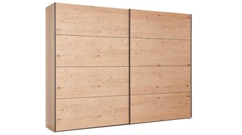 Kleiderschrank Interliving aus Holz in Holzfarben Interliving Schlafzimmer Serie 1024 – Schwebetürenschrank 983300 Design 24,  Balkeneiche - zwei Türen, Breite ca. 331 cm
