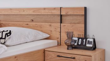 Paneel Interliving aus Holz in Holzfarben Interliving Schlafzimmer Serie 1024 – Paneelaufsatz rechts, Balkeneiche - Breite ca. 37 cm
