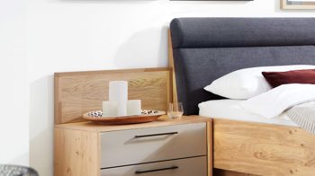 Paneel Interliving aus Holz in Holzfarben Interliving Schlafzimmer Serie 1023 – Paneelaufsatz links, Breite ca. 64 cm - Riffholz