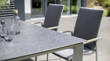 Gartentisch Kettler in Anthrazit KETTLER Tischwelt - Tischplatte HPL SPL Jura-Anthrazit - ca. 180 x 95 cm