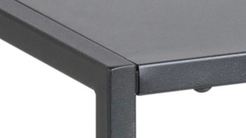 Nachttisch Actona group aus Metall in Schwarz Metallmöbel Newton - Nachttisch schwarzer Stahl - ca. 45 x 40 cm