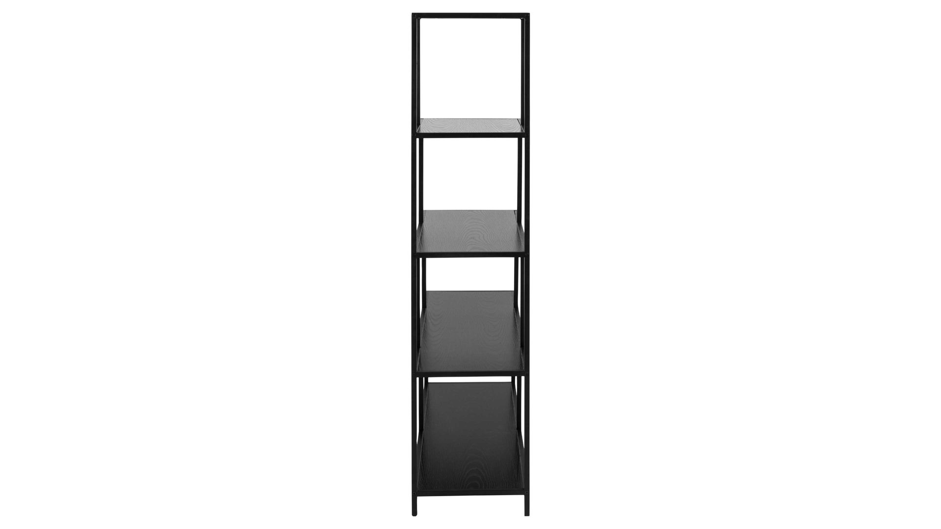 Regal Actona group aus Holz in Schwarz Treppenregal Seaford Schwarz  ca. 135 x 150 cm