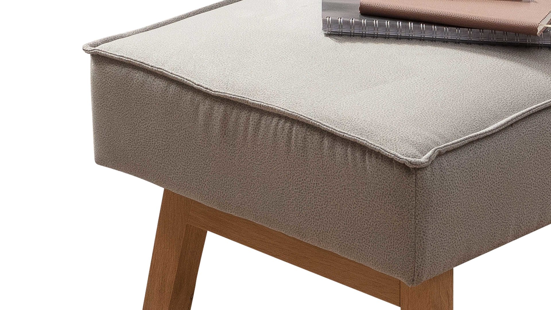 Polsterbank Standard furniture factory aus Stoff in Hellgrau Polsterbank Lagos hellgrauer Bezug Arizona 4411 - Länge ca. 130 cm