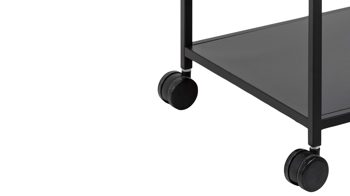 Servierwagen Actona group aus Metall in Schwarz Metallmöbel Newcastle - Servierwagen schwarzes Metall - drei Böden, Breite ca. 78 cm