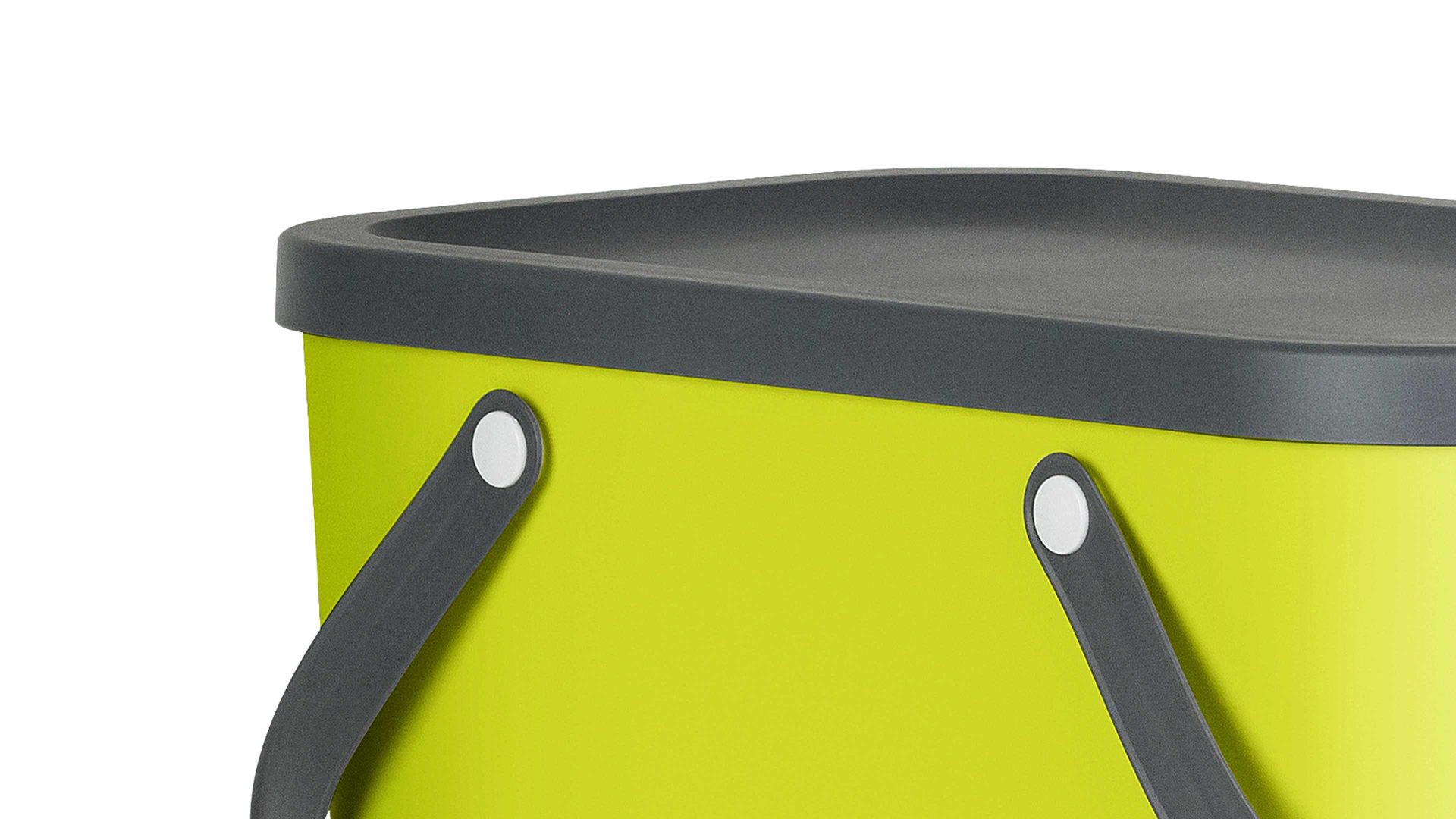 Mülleimer Rotho aus Kunststoff in Hellgrün rotho modulares Recycling Müllsystem Albula Limette - ca. 25 Liter