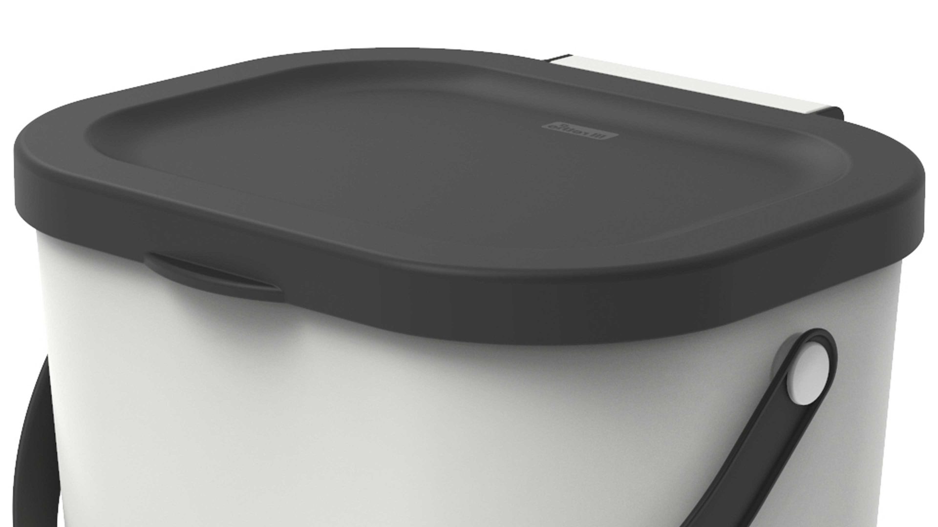 Mülleimer Rotho aus Kunststoff in Weiß rotho modulares Recycling Müllsystem Albula Weiß - ca. 6 Liter