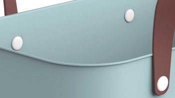 Tasche Rotho aus Kunststoff in Hellblau rotho modulares Recycling Müllsystem Albula - Multibag Style Türkis - ca. 25 Liter