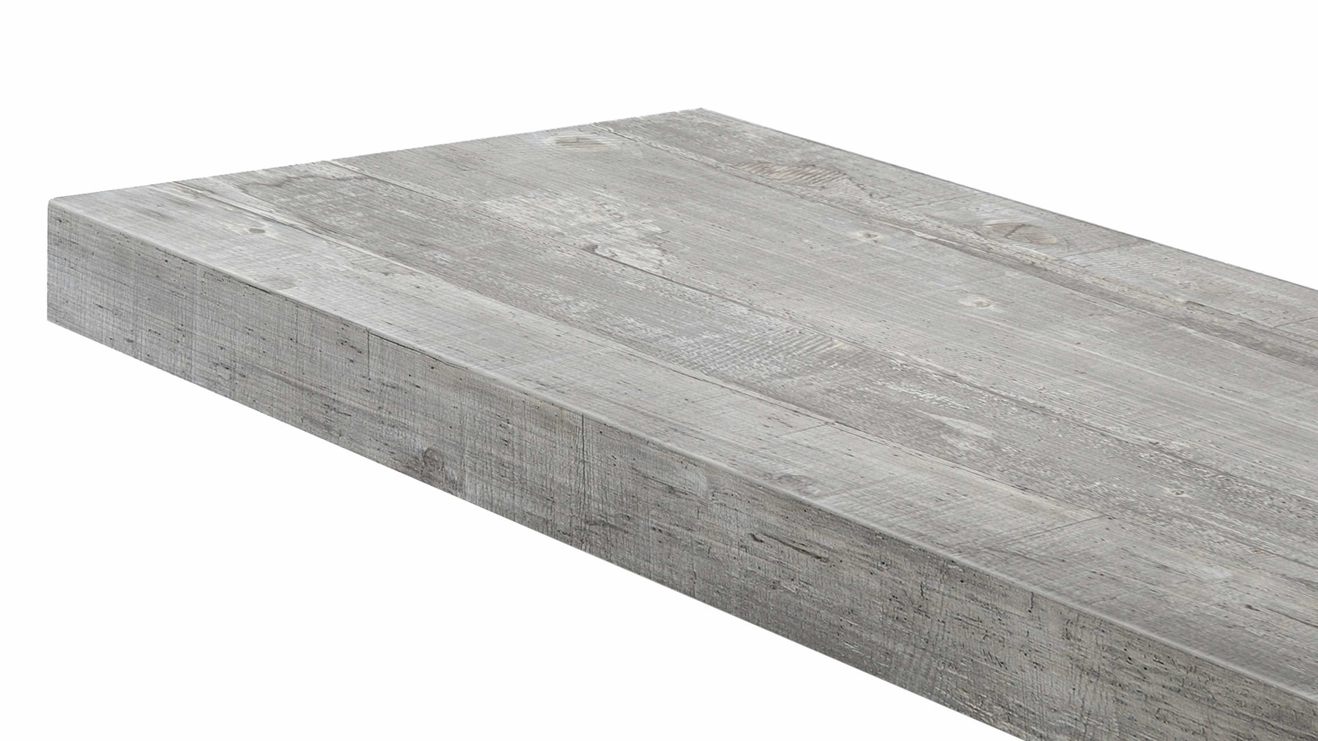 Wandregal Mäusbacher aus Holz in Hellgrau Wandsteckbord Beton - Länge ca. 60 cm