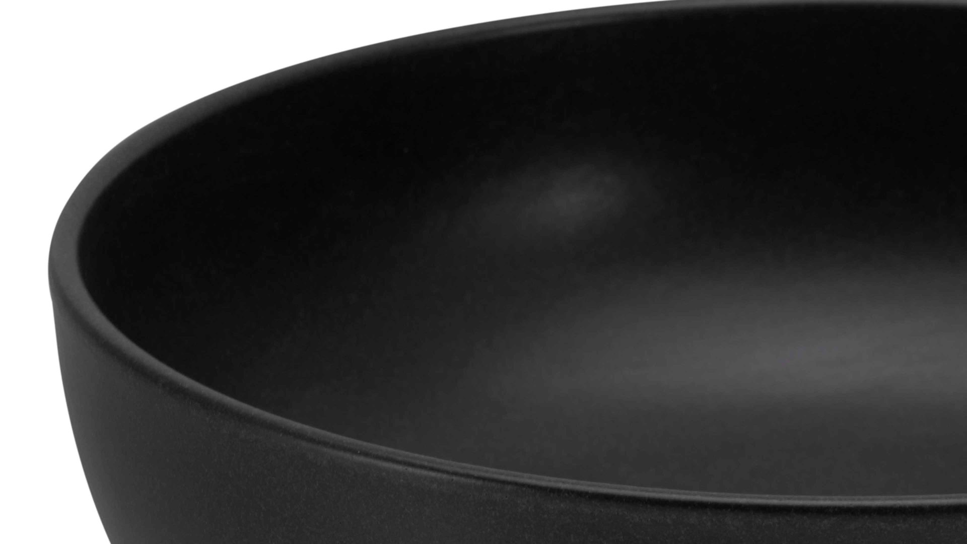 Salatschale Creatable aus Keramik in Schwarz CREATABLE Uno – Salatschüssel schwarzes Steinzeug – Durchmesser ca. 26 cm