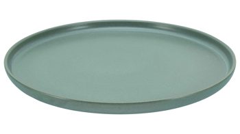 Servierplatte Creatable aus Keramik in Grün CREATABLE Uno – Gourmetplatte grünes Steinzeug – Durchmesser ca. 33 cm