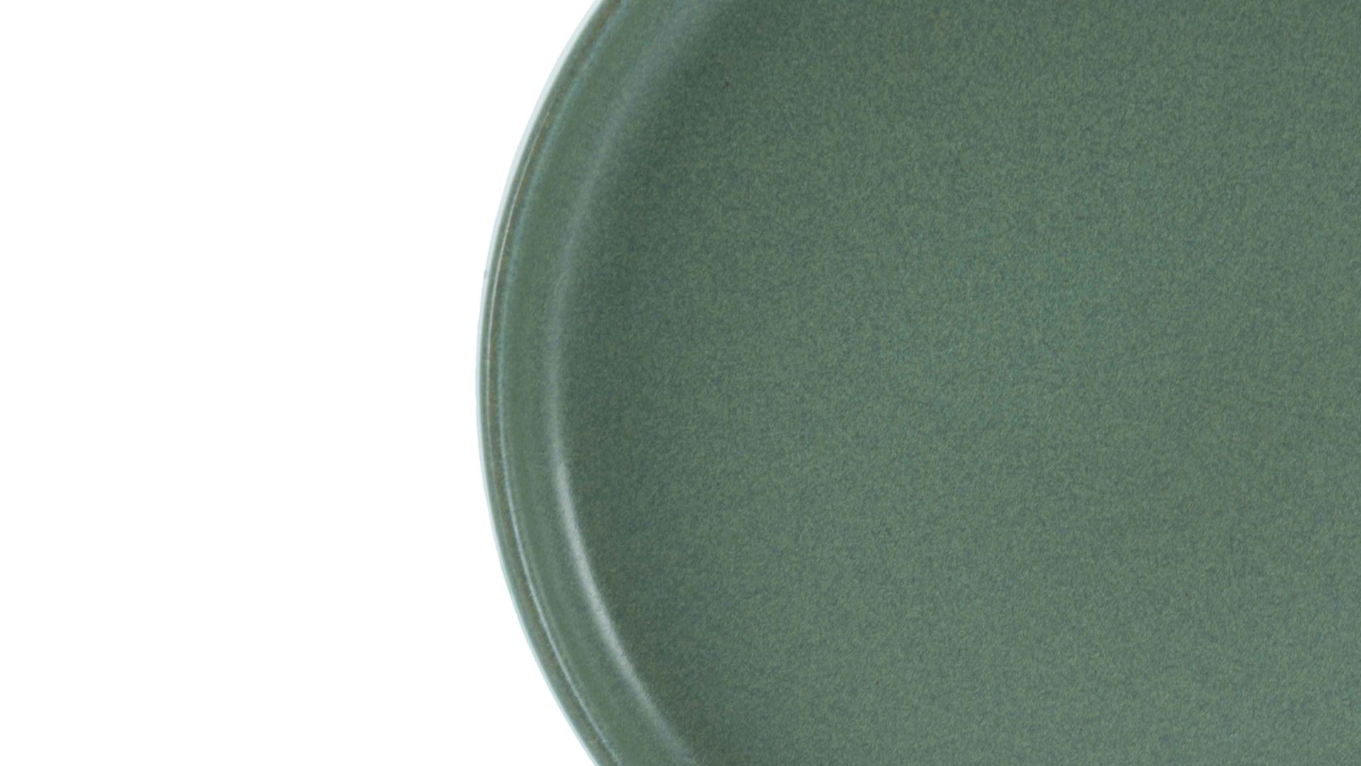 Essteller Creatable aus Keramik in Grün CREATABLE Uno – Speiseteller grünes Steinzeug – Durchmesser ca. 28 cm