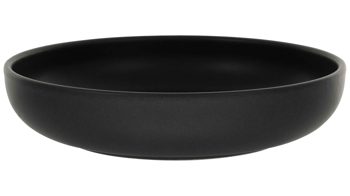 Suppenteller Creatable aus Keramik in Schwarz CREATABLE Uno – Suppenteller schwarzes Steinzeug – Durchmesser ca. 22 cm