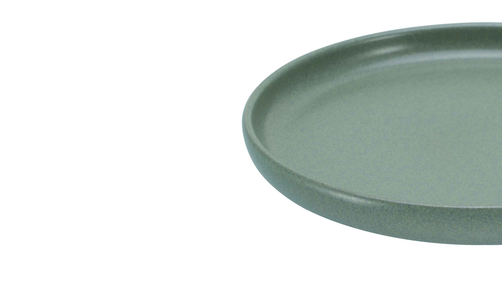 Kuchen- / Frühstücks- / Dessertteller Creatable aus Keramik in Grün CREATABLE Uno – Brotteller grünes Steinzeug – Durchmesser ca. 18 cm