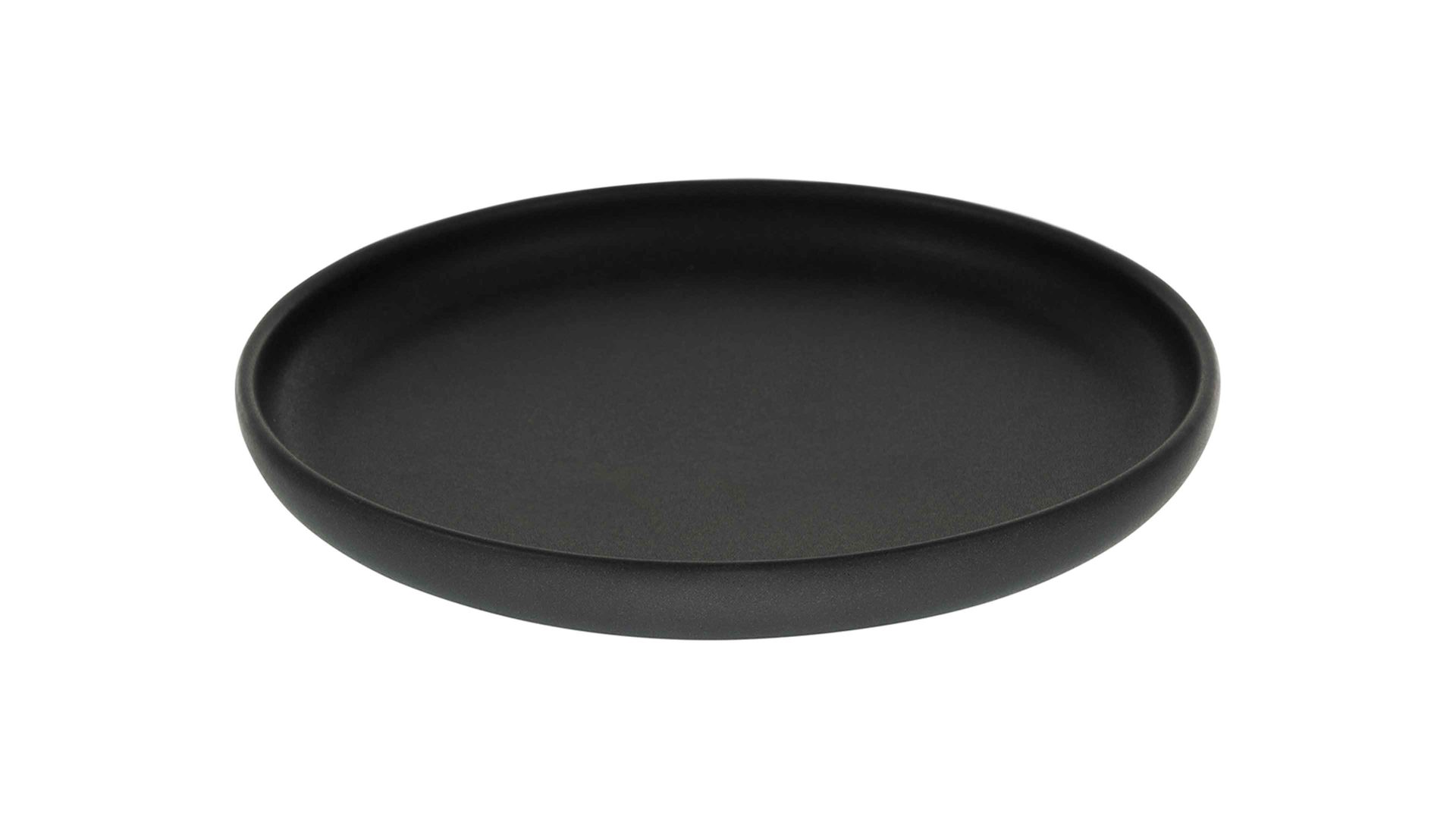 Kuchen- / Frühstücks- / Dessertteller Creatable aus Keramik in Schwarz CREATABLE Uno – Brotteller schwarzes Steinzeug – Durchmesser ca. 18 cm