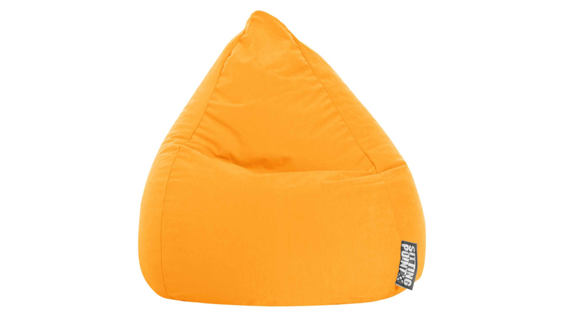 Standard-Sitzsack Magma sitting point aus Kunstfaser in Gelb SITTING POINT beanbag easy XL als Sitzmöbel gelbe Mikrofaser - ca. 220 Liter