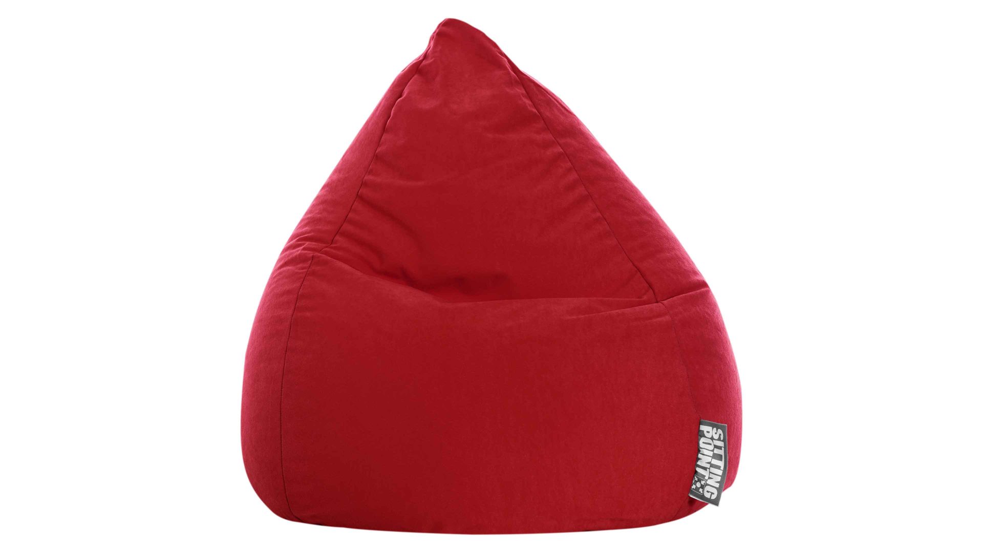 Standard-Sitzsack Magma sitting point aus Kunstfaser in Dunkelrot SITTING POINT beanbag easy XL als Sitzmöbel rote Mikrofaser - ca. 220 Liter