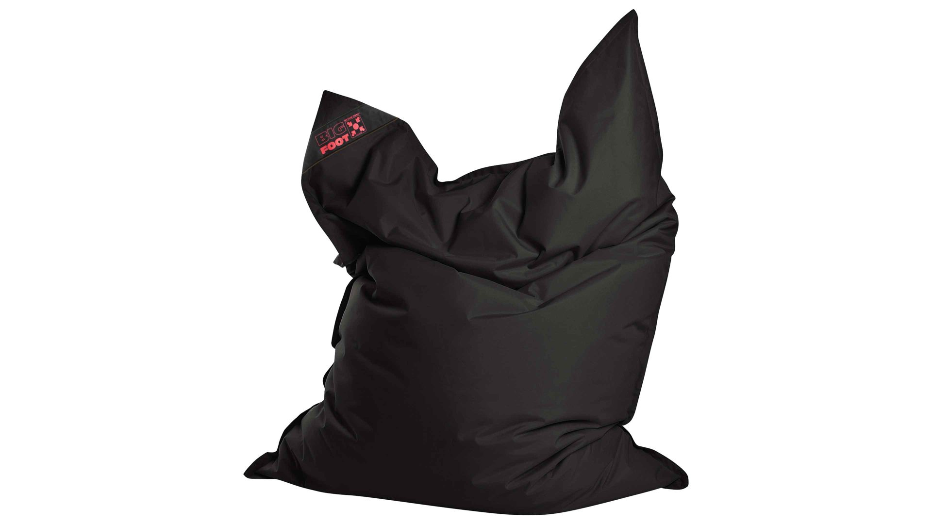 Sitzsack-Bodenkissen Magma sitting point aus Kunstfaser in Schwarz SITTING POINT Sitzsack bigfoot scuba® - Sitzmöbel schwarze Kunstfaser - ca. 130 x 170 cm