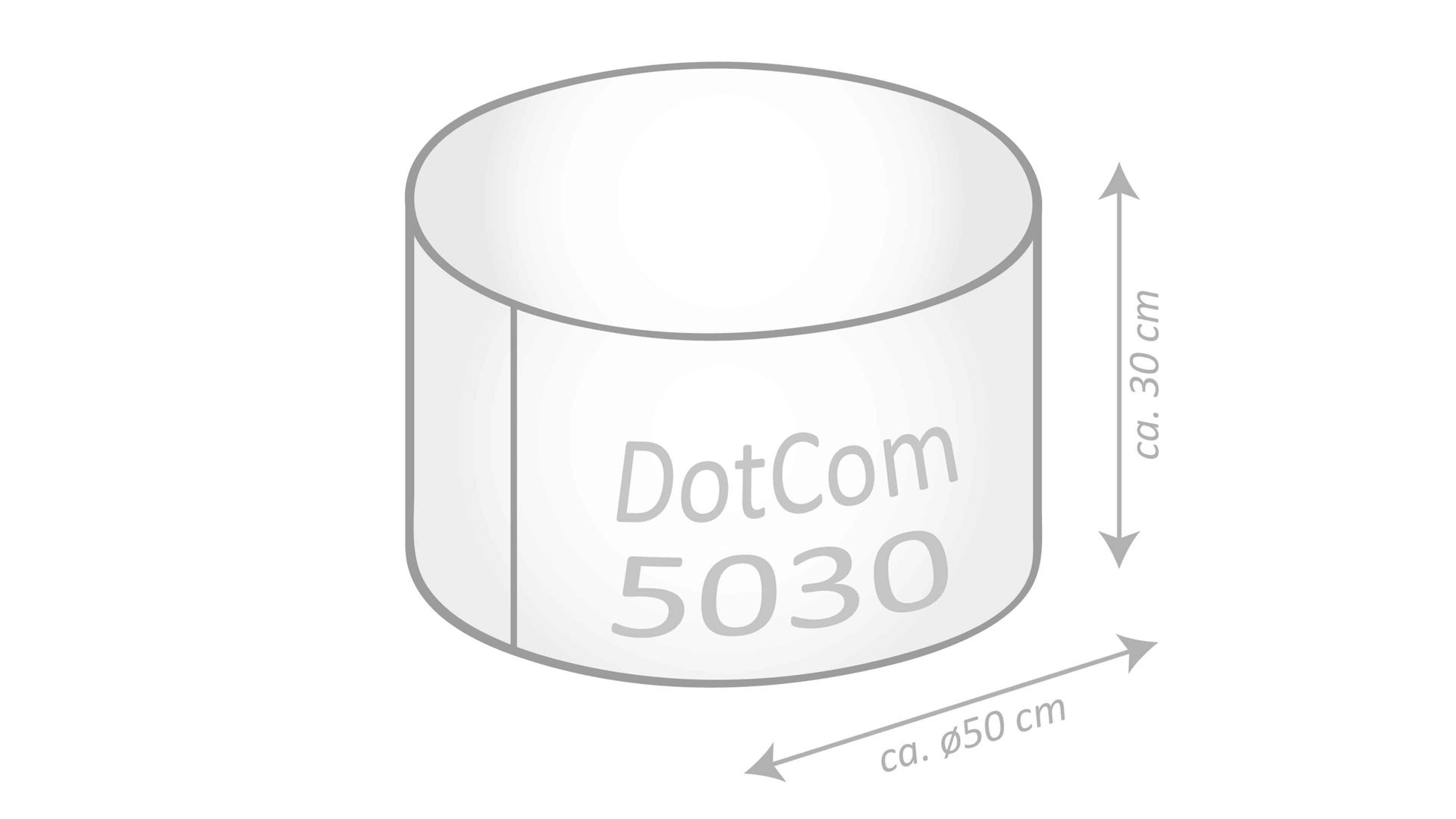 Sitzsack-Hocker Magma sitting point aus Kunstfaser in Orange SITTING POINT Sitzsack-Hocker dotcom scuba® als Kleinmöbel orange Kunstfaser – Durchmesser ca. 50 cm