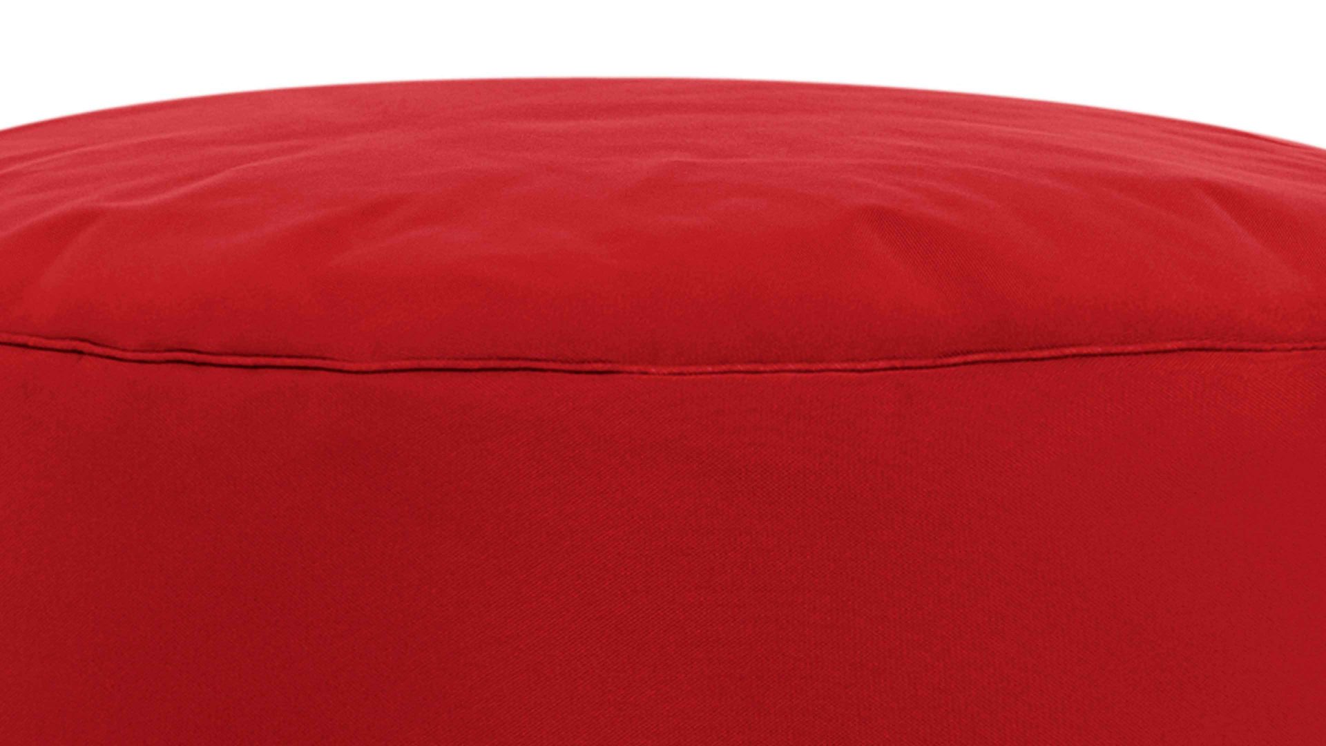 Sitzsack-Hocker Magma sitting point aus Kunstfaser in Rot SITTING POINT Sitzsack-Hocker dotcom scuba® als Gartenmöbel rote Kunstfaser – Durchmesser ca. 50 cm