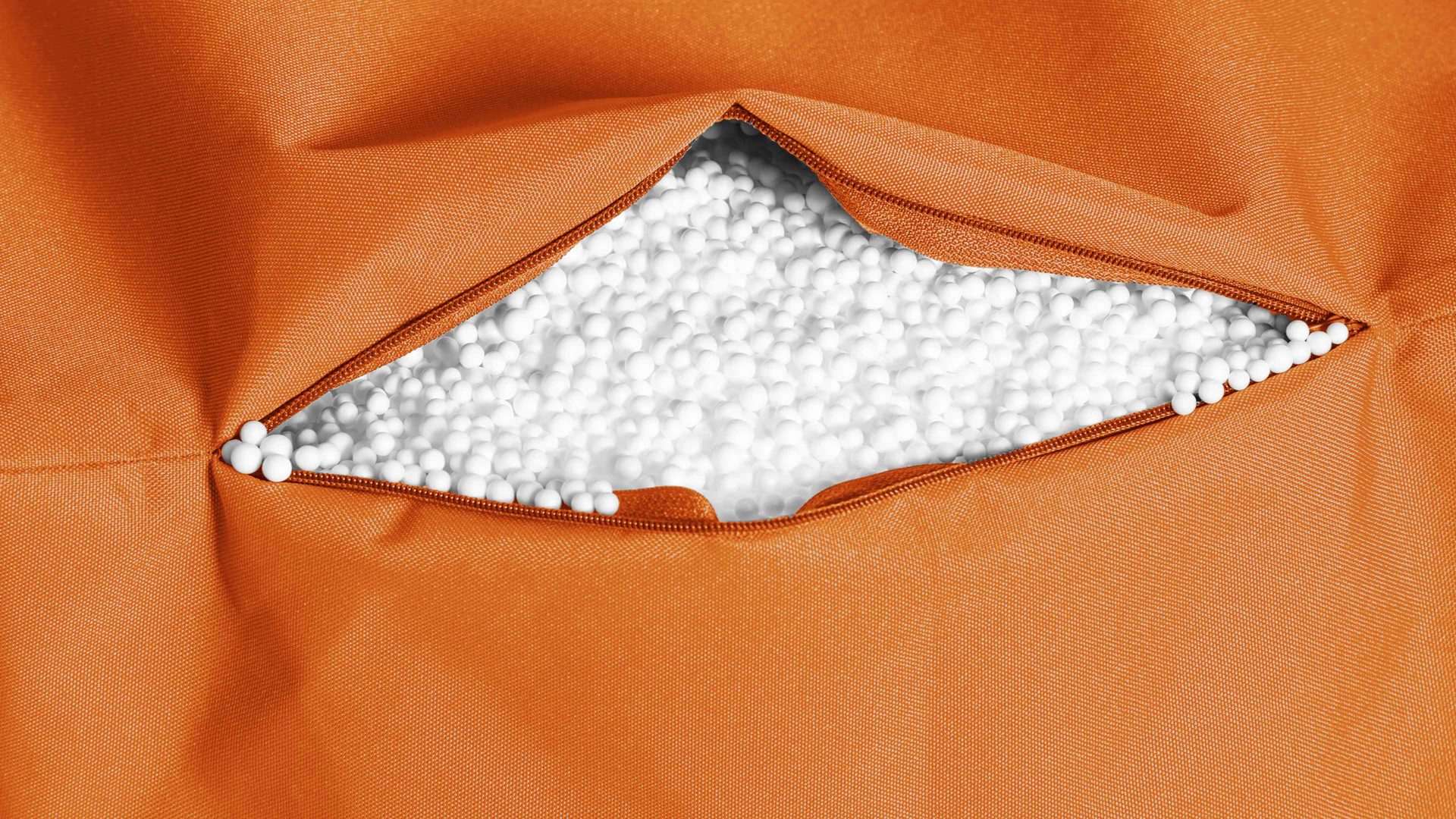 Sitzsack-Würfel Magma sitting point aus Kunstfaser in Orange SITTING POINT Sitzwürfel cube scuba® orange Kunstfaser - ca. 40 x 40 x 40 cm