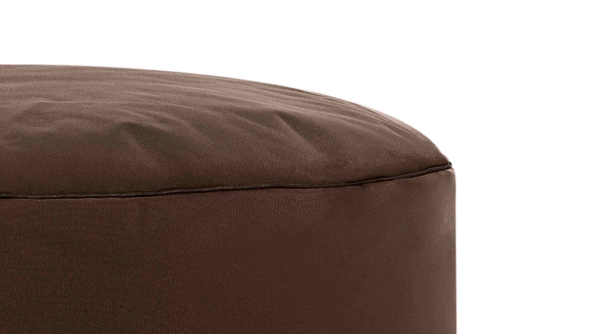 Sitzsack-Hocker Magma sitting point aus Kunstfaser in Dunkelbraun SITTING POINT Sitzsack-Hocker dotcom scuba® als Kleinmöbel braune Kunstfaser – Durchmesser ca. 50 cm