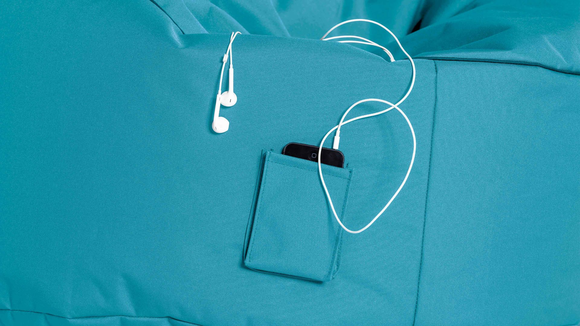 Sitzsack-Sessel Magma sitting point aus Kunstfaser in Petrol SITTING POINT Sitzsack-Sessel swing scuba® petrolfarbene Kunstfaser - ca. 95 x 90 x 65 cm