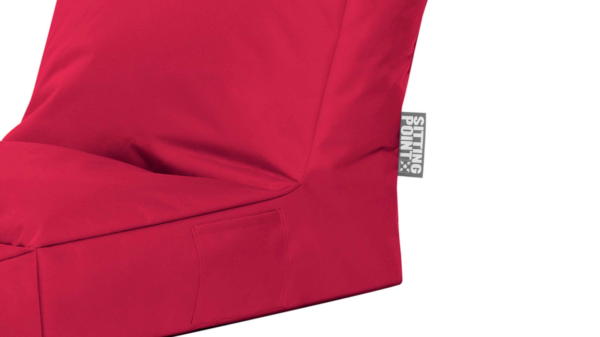 Sitzsack-Liege Magma sitting point aus Kunstfaser in Rot SITTING POINT Funktions-Sitzsack twist scuba® rote Kunstfaser - ca. 300 Liter