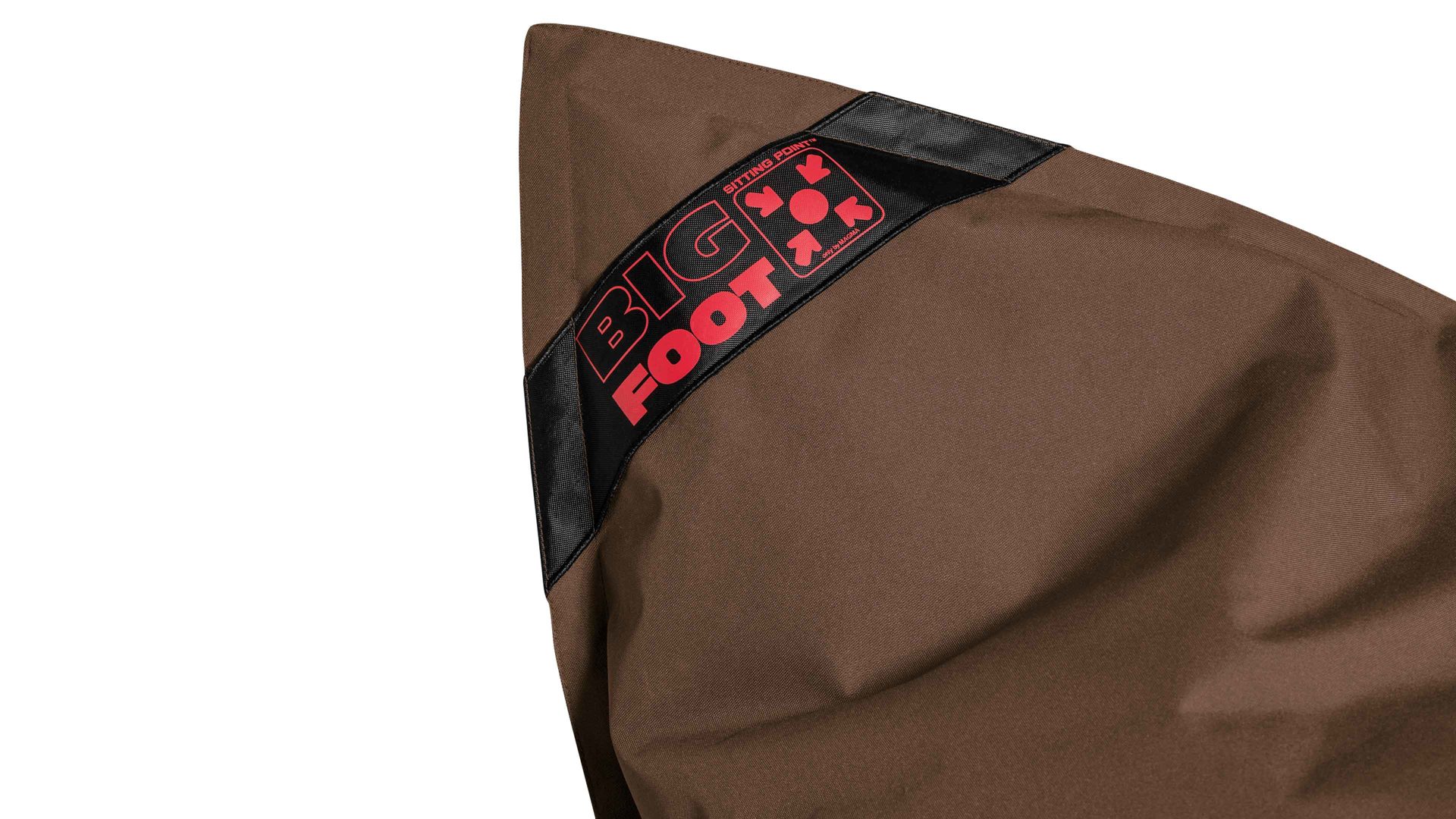 Sitzsack-Bodenkissen Magma sitting point aus Kunstfaser in Braun SITTING POINT Sitzsack bigfoot scuba® - Sitzmöbel braune Kunstfaser - ca. 130 x 170 cm