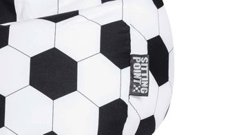 Standard-Sitzsack Magma sitting point aus Naturfaser in Weiß SITTING POINT Sitzsack Fußball L als Sitzmöbel Weiß - ca. 120 Liter