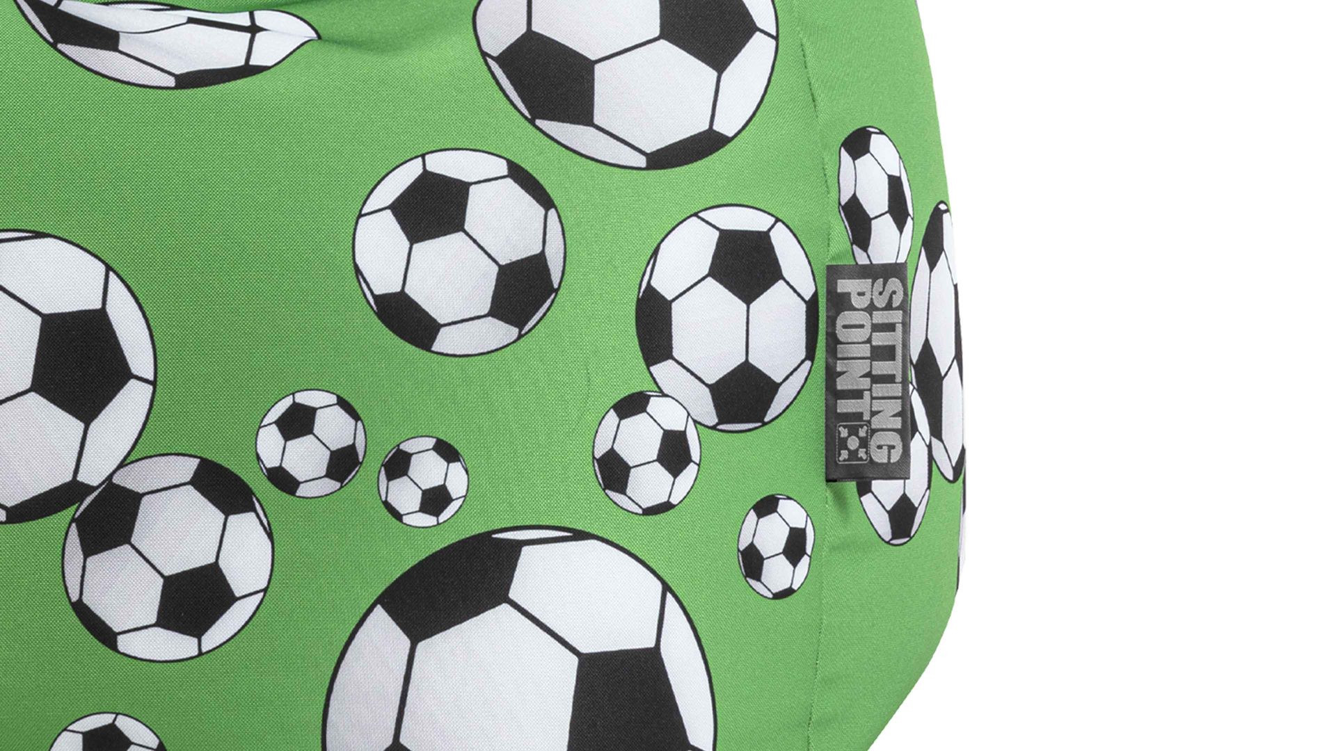 Standard-Sitzsack Magma sitting point aus Naturfaser in Grün SITTING POINT Sitzsack Kicker L als Sitzmöbel Grün - ca. 120 Liter