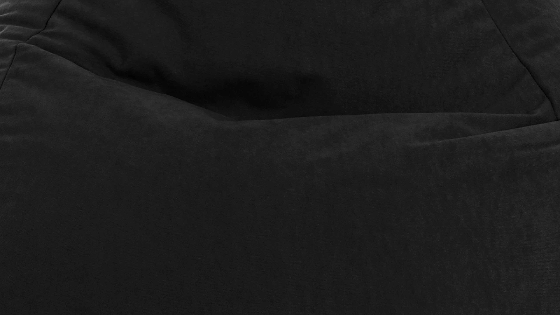 Standard-Sitzsack Magma sitting point aus Kunstfaser in Schwarz SITTING POINT beanbag easy XL als Sitzmöbel schwarze Mikrofaser - ca. 220 Liter