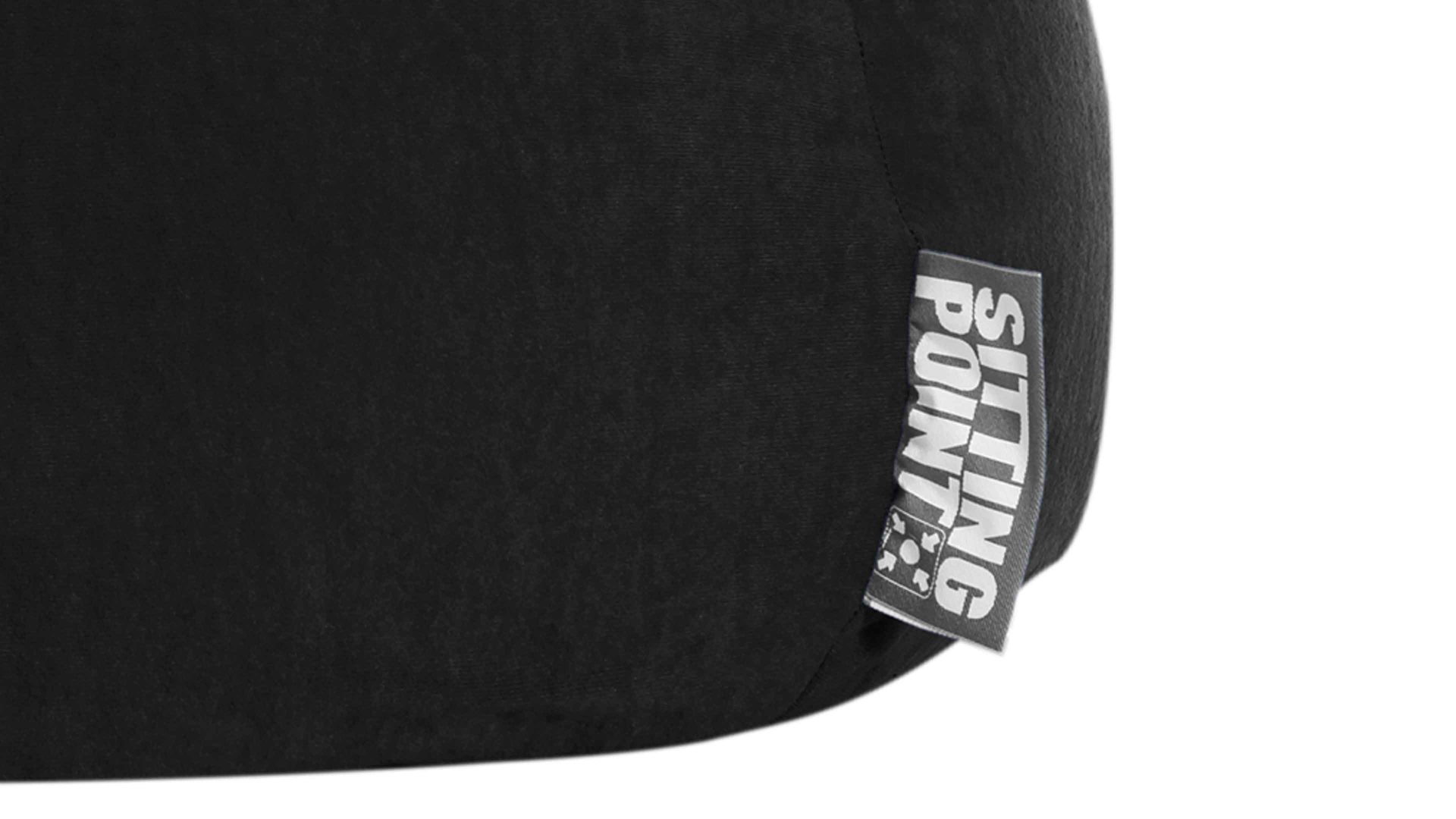 Standard-Sitzsack Magma sitting point aus Kunstfaser in Schwarz SITTING POINT beanbag easy L - Sitzmöbel schwarze Mikrofaser - ca. 120 Liter