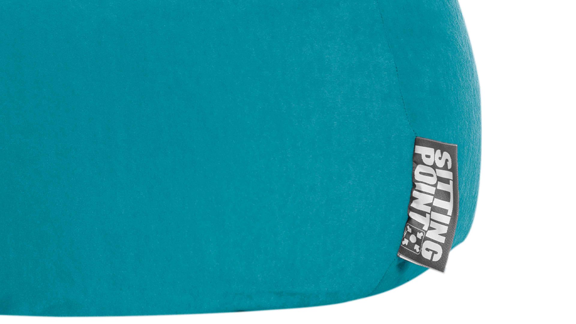 Standard-Sitzsack Magma sitting point aus Kunstfaser in Hellblau SITTING POINT beanbag easy XL als Sitzmöbel smaragdfarbene Mikrofaser - ca. 220 Liter