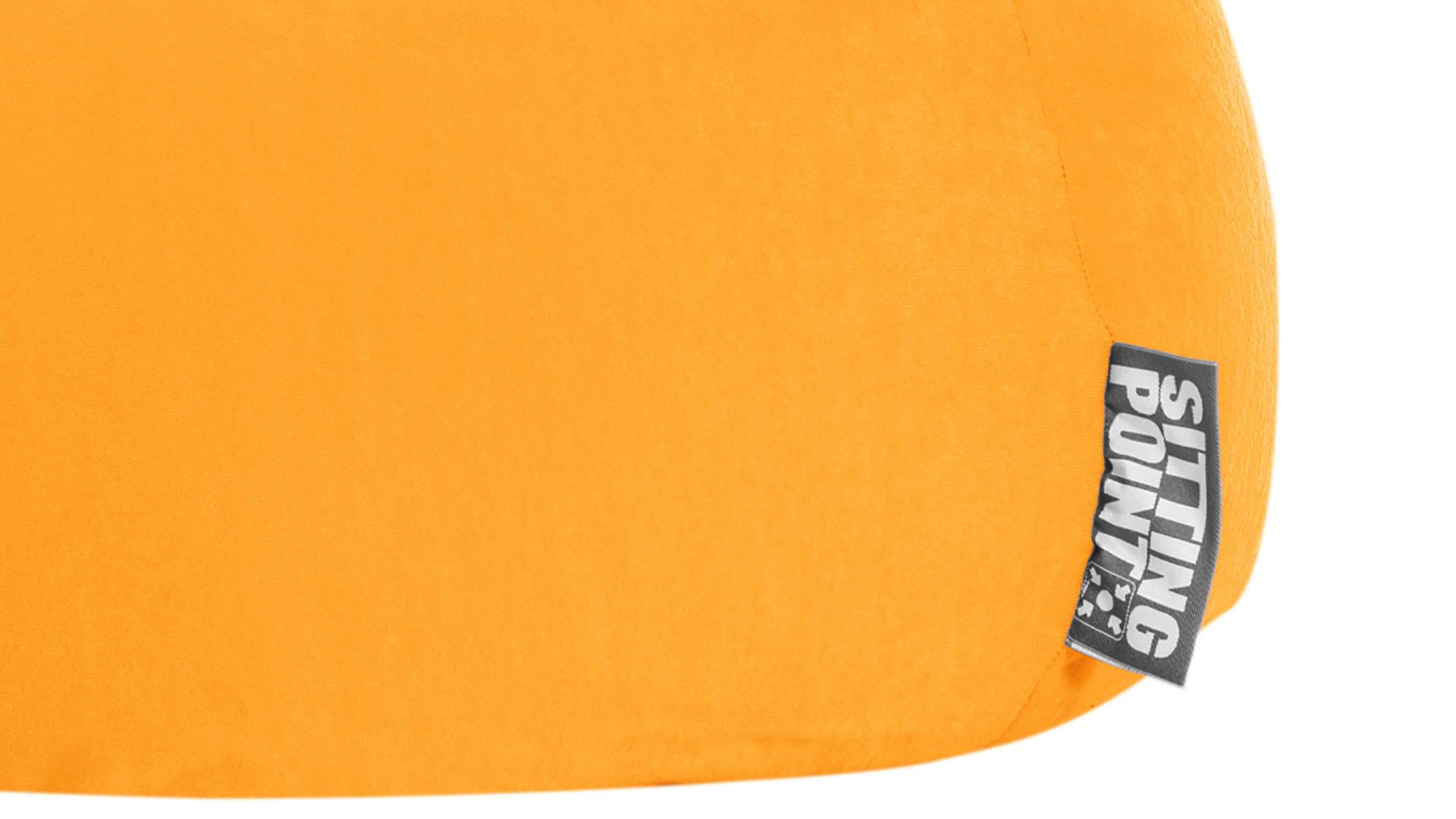 Standard-Sitzsack Magma sitting point aus Kunstfaser in Schwarz SITTING POINT beanbag easy L - Sitzmöbel gelbe Mikrofaser - ca. 120 Liter