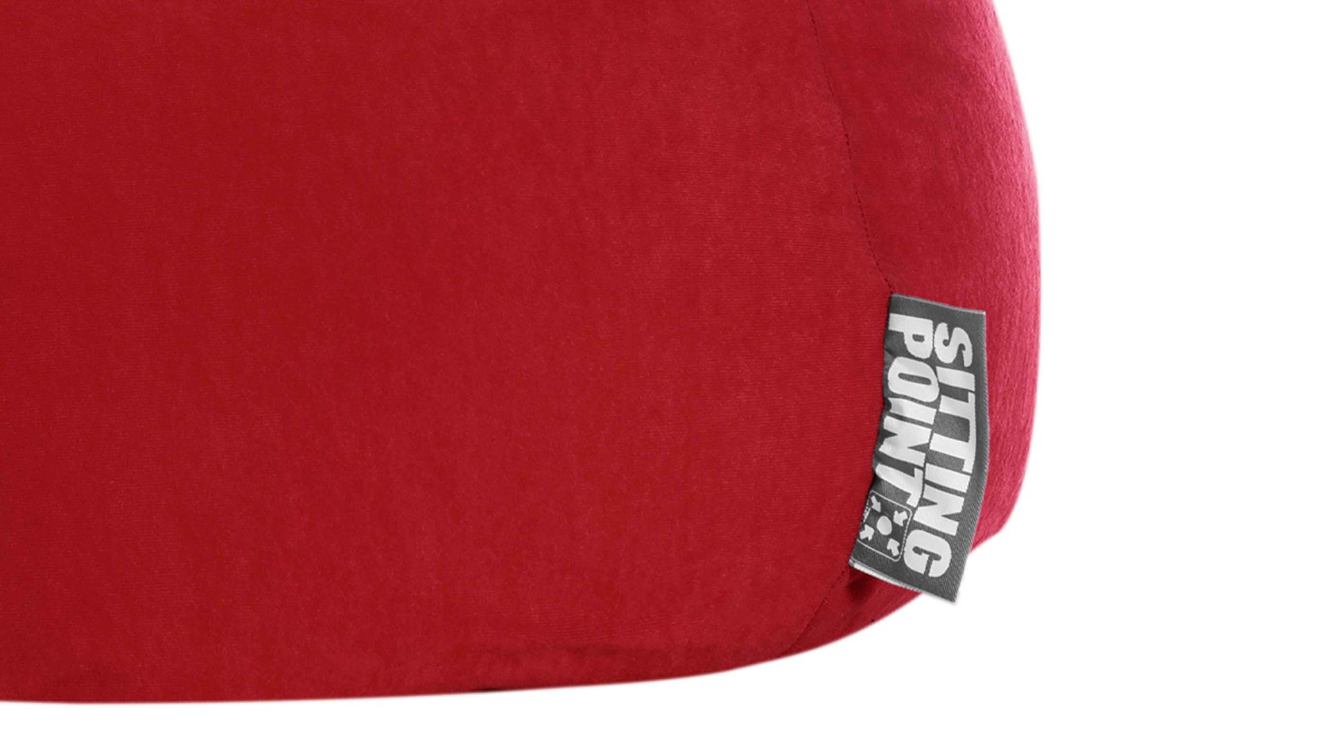 Standard-Sitzsack Magma sitting point aus Kunstfaser in Dunkelrot SITTING POINT beanbag easy XL als Sitzmöbel rote Mikrofaser - ca. 220 Liter